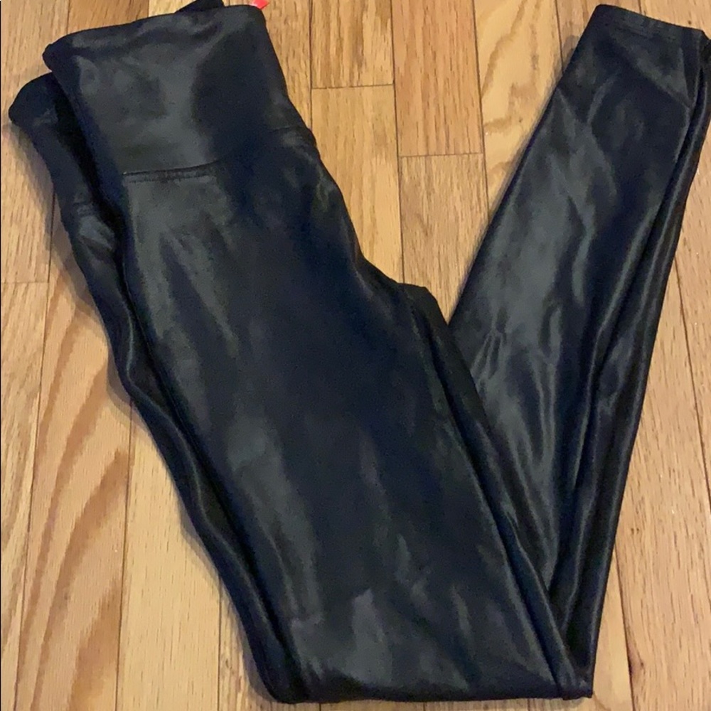 NWOT Spanx Leather Leggings